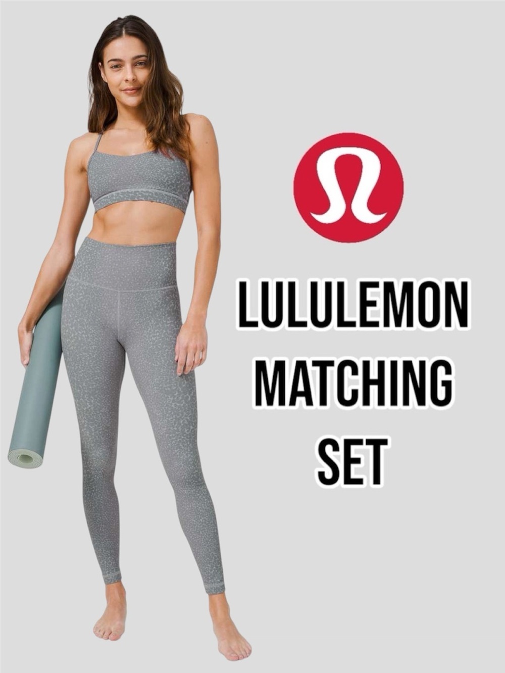 *Final Price* Lululemon Matching Set Align Leggings & Flow Y Sports Bra Size 10